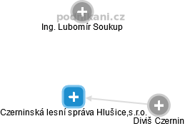 Czerninská lesní správa Hlušice,s.r.o. - náhled vizuálního zobrazení vztahů obchodního rejstříku