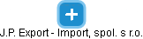 J.P. Export - Import, spol. s r.o. - náhled vizuálního zobrazení vztahů obchodního rejstříku
