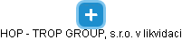 HOP - TROP GROUP, s.r.o. v likvidaci - náhled vizuálního zobrazení vztahů obchodního rejstříku
