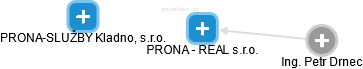 PRONA - REAL s.r.o. - náhled vizuálního zobrazení vztahů obchodního rejstříku