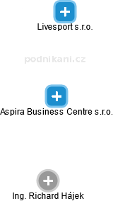 Aspira Business Centre s.r.o. - náhled vizuálního zobrazení vztahů obchodního rejstříku