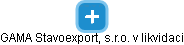 GAMA Stavoexport, s.r.o. v likvidaci - náhled vizuálního zobrazení vztahů obchodního rejstříku