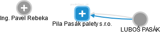 Pila Pasák palety s.r.o. - náhled vizuálního zobrazení vztahů obchodního rejstříku