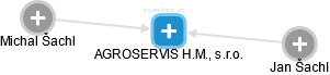 AGROSERVIS H.M., s.r.o. - náhled vizuálního zobrazení vztahů obchodního rejstříku