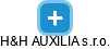 H&H AUXILIA s.r.o. - náhled vizuálního zobrazení vztahů obchodního rejstříku