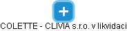 COLETTE - CLIVIA s.r.o. v likvidaci - náhled vizuálního zobrazení vztahů obchodního rejstříku