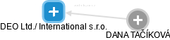 DEO Ltd./ International s.r.o. - náhled vizuálního zobrazení vztahů obchodního rejstříku