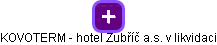 KOVOTERM - hotel Zubříč a.s. v likvidaci - náhled vizuálního zobrazení vztahů obchodního rejstříku