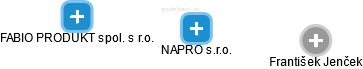NAPRO s.r.o. - náhled vizuálního zobrazení vztahů obchodního rejstříku