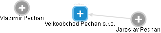 Velkoobchod Pechan s.r.o. - náhled vizuálního zobrazení vztahů obchodního rejstříku