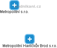 Metropolitní Havlíčkův Brod s.r.o. - náhled vizuálního zobrazení vztahů obchodního rejstříku