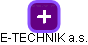 E-TECHNIK a.s. - náhled vizuálního zobrazení vztahů obchodního rejstříku