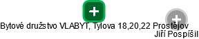 Bytové družstvo VLABYT, Tylova 18,20,22 Prostějov - náhled vizuálního zobrazení vztahů obchodního rejstříku
