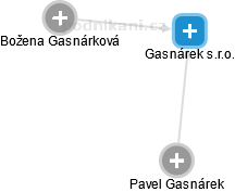 Gasnárek s.r.o. - náhled vizuálního zobrazení vztahů obchodního rejstříku