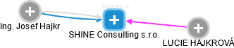 SHINE Consulting s.r.o. - náhled vizuálního zobrazení vztahů obchodního rejstříku
