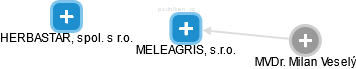 MELEAGRIS, s.r.o. - náhled vizuálního zobrazení vztahů obchodního rejstříku