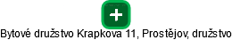 Bytové družstvo Krapkova 11, Prostějov, družstvo - náhled vizuálního zobrazení vztahů obchodního rejstříku