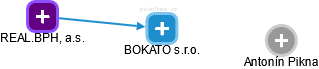 BOKATO s.r.o. - náhled vizuálního zobrazení vztahů obchodního rejstříku