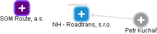 NH - Roadtrans, s.r.o. - náhled vizuálního zobrazení vztahů obchodního rejstříku