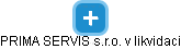 PRIMA SERVIS s.r.o. v likvidaci - náhled vizuálního zobrazení vztahů obchodního rejstříku