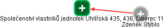 Společenství vlastníků jednotek Uhlířská 435, 436, Liberec 11 - náhled vizuálního zobrazení vztahů obchodního rejstříku