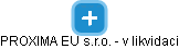 PROXIMA EU s.r.o. - v likvidaci - náhled vizuálního zobrazení vztahů obchodního rejstříku