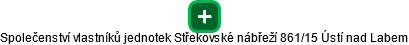 Společenství vlastníků jednotek Střekovské nábřeží 861/15 Ústí nad Labem - náhled vizuálního zobrazení vztahů obchodního rejstříku