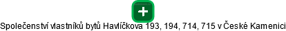 Společenství vlastníků bytů Havlíčkova 193, 194, 714, 715 v České Kamenici - náhled vizuálního zobrazení vztahů obchodního rejstříku