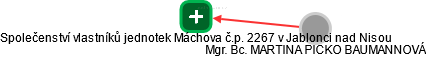 Společenství vlastníků jednotek Máchova č.p. 2267 v Jablonci nad Nisou - náhled vizuálního zobrazení vztahů obchodního rejstříku