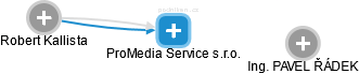 ProMedia Service s.r.o. - náhled vizuálního zobrazení vztahů obchodního rejstříku