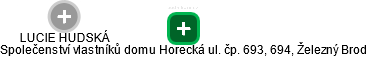 Společenství vlastníků domu Horecká ul. čp. 693, 694, Železný Brod - náhled vizuálního zobrazení vztahů obchodního rejstříku