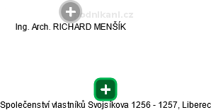 Společenství vlastníků Svojsíkova 1256 - 1257, Liberec - náhled vizuálního zobrazení vztahů obchodního rejstříku