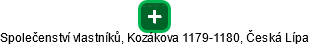 Společenství vlastníků, Kozákova 1179-1180, Česká Lípa - náhled vizuálního zobrazení vztahů obchodního rejstříku