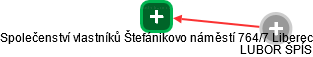 Společenství vlastníků Štefánikovo náměstí 764/7 Liberec - náhled vizuálního zobrazení vztahů obchodního rejstříku