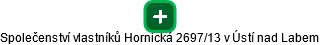 Společenství vlastníků Hornická 2697/13 v Ústí nad Labem - náhled vizuálního zobrazení vztahů obchodního rejstříku
