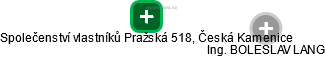 Společenství vlastníků Pražská 518, Česká Kamenice - náhled vizuálního zobrazení vztahů obchodního rejstříku