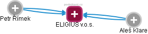 ELIGIUS v.o.s. - náhled vizuálního zobrazení vztahů obchodního rejstříku