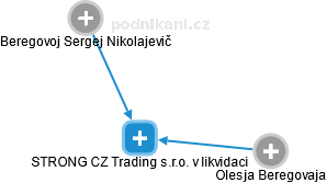 STRONG CZ Trading s.r.o. v likvidaci - náhled vizuálního zobrazení vztahů obchodního rejstříku
