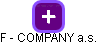 F - COMPANY a.s. - náhled vizuálního zobrazení vztahů obchodního rejstříku