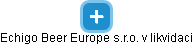 Echigo Beer Europe s.r.o. v likvidaci - náhled vizuálního zobrazení vztahů obchodního rejstříku