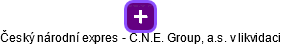 Český národní expres - C.N.E. Group, a.s. v likvidaci - náhled vizuálního zobrazení vztahů obchodního rejstříku