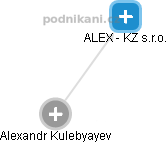 ALEX - KZ s.r.o. - náhled vizuálního zobrazení vztahů obchodního rejstříku