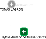 Bytové družstvo Veltruská 538/23 - náhled vizuálního zobrazení vztahů obchodního rejstříku