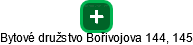 Bytové družstvo Bořivojova 144, 145 - náhled vizuálního zobrazení vztahů obchodního rejstříku