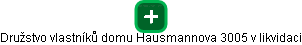 Družstvo vlastníků domu Hausmannova 3005 v likvidaci - náhled vizuálního zobrazení vztahů obchodního rejstříku
