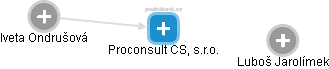 Proconsult CS, s.r.o. - náhled vizuálního zobrazení vztahů obchodního rejstříku