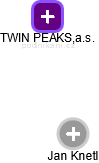 TWIN PEAKS,a.s. - náhled vizuálního zobrazení vztahů obchodního rejstříku