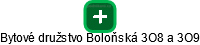 Bytové družstvo Boloňská 3O8 a 3O9 - náhled vizuálního zobrazení vztahů obchodního rejstříku
