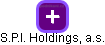S.P.I. Holdings, a.s. - náhled vizuálního zobrazení vztahů obchodního rejstříku