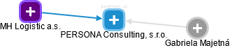 PERSONA Consulting, s.r.o. - náhled vizuálního zobrazení vztahů obchodního rejstříku